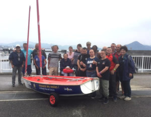 The team from France is ready to go sailing.