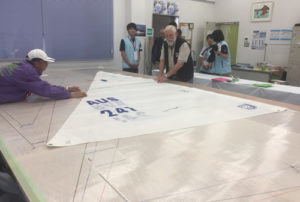 Hansa class measurers at work