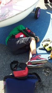 Sou Fujimoto taking a nap in the shade of a Hansa - 303 Single Person